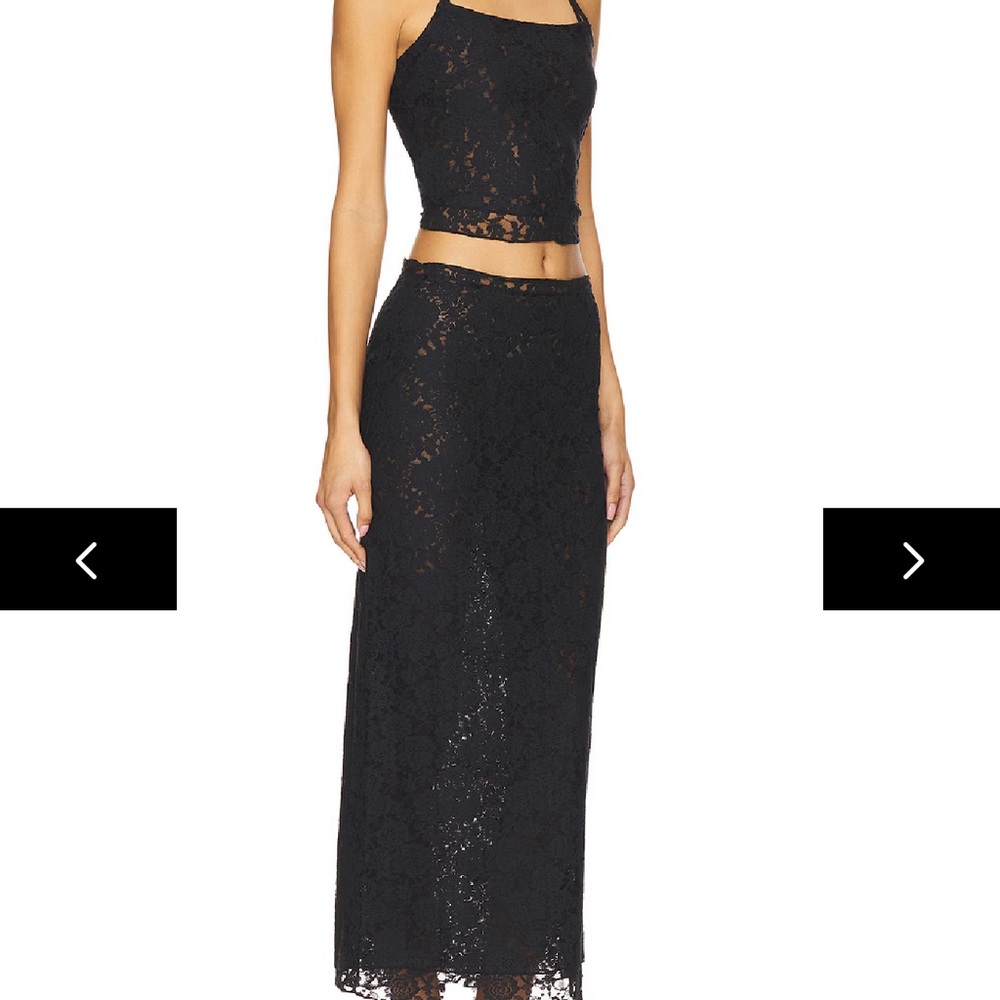 Superdown Amalie Skirt Set Black - Picture 2 of 4
